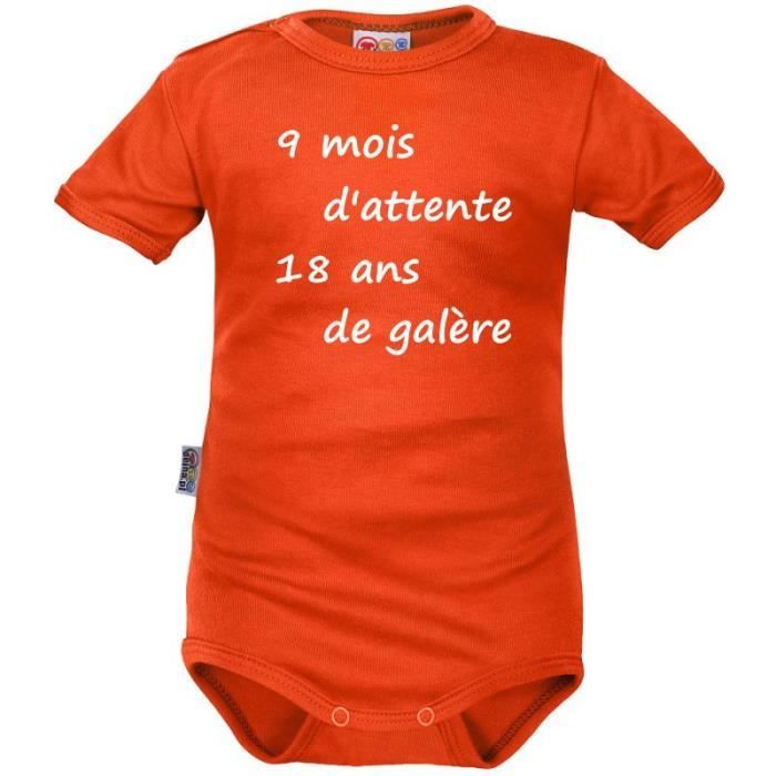 Body Bebe Avec Inscription 9 Mois D Attente Noir Noir Noir Cdiscount Pret A Porter