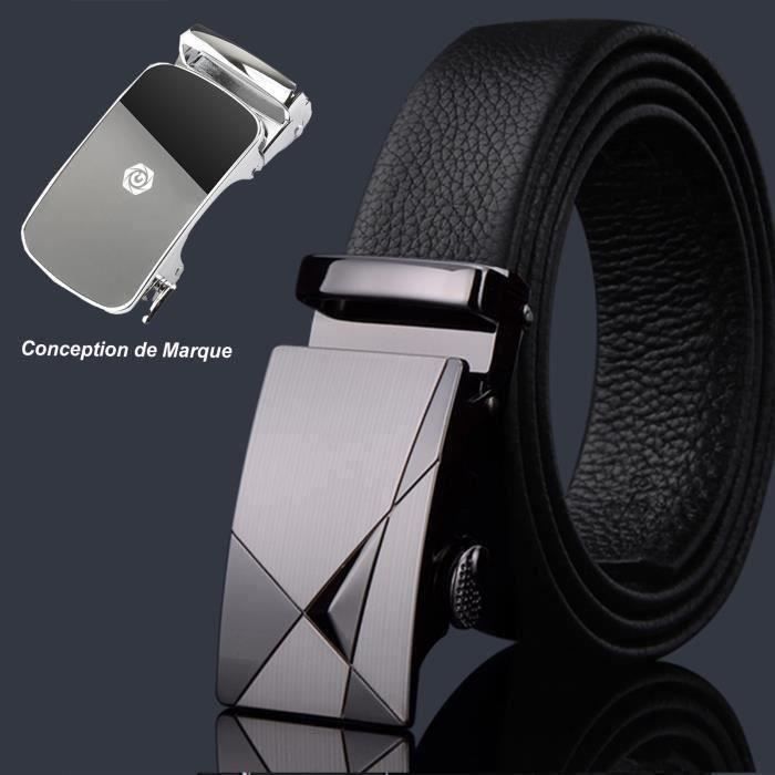 Ceinture Hommes Rglable Cliquet Boucle Automatique Ceinture en