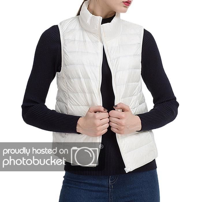 doudoune plume sans manche femme