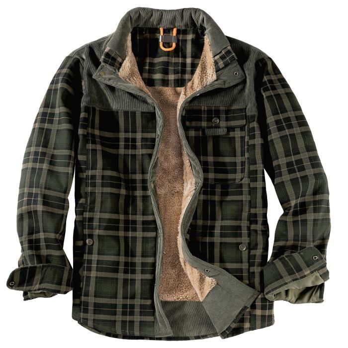 Chemise fourrée deals homme
