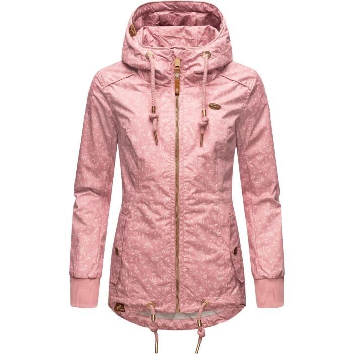 Ragwear ZUZKA RAINY - Veste Imperméable - Light Grey/blanc