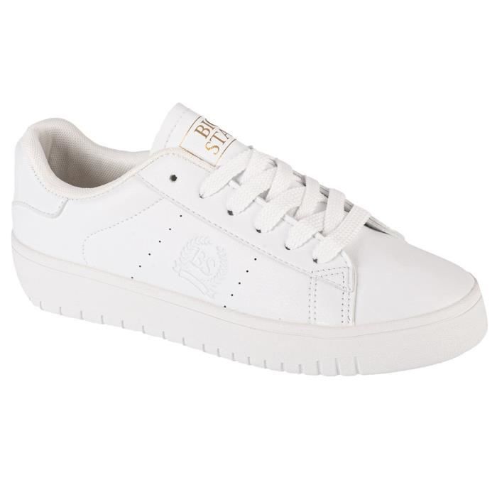 BIG STAR Baskets Femme - BIG STAR - NN274577 - Blanc - Synthétique - Lacets