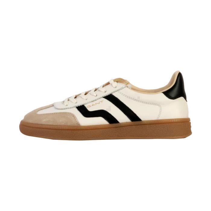 Gant Basket Cuir Gant Cuzima - Beige-Blanc-Noir
