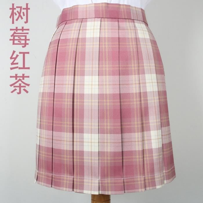 Ensemble * Pièces Jupe Plissée à Carreaux et Crop Top pour Filles, Idéal pour l'Extérieur
