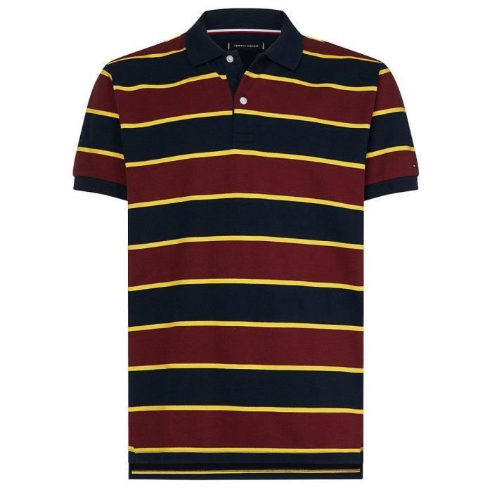 Polo Tommy Hilfiger homme Polo 1059 rouge bordeaux