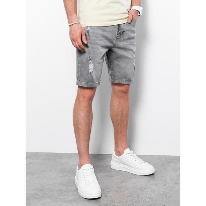 short en néoprène loose fit - Gris chiné | FR