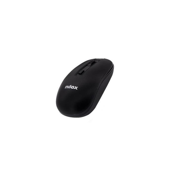 Souris sans-fil - Nilox - NXMOWI2001 - 1000 DPI - Noir - 4 boutons