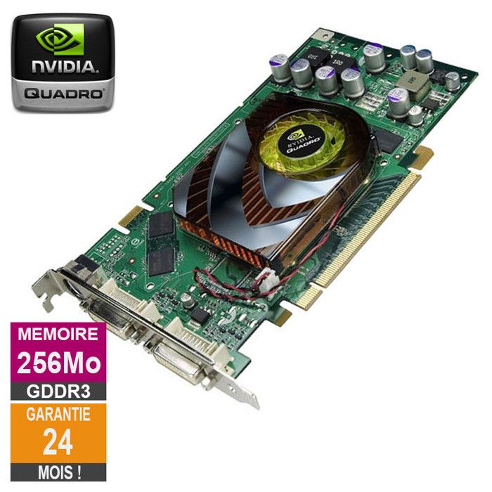carte video Carte graphique Nvidia Quadro FX 1500 256Mo GDDR3 PCI e DVI S 