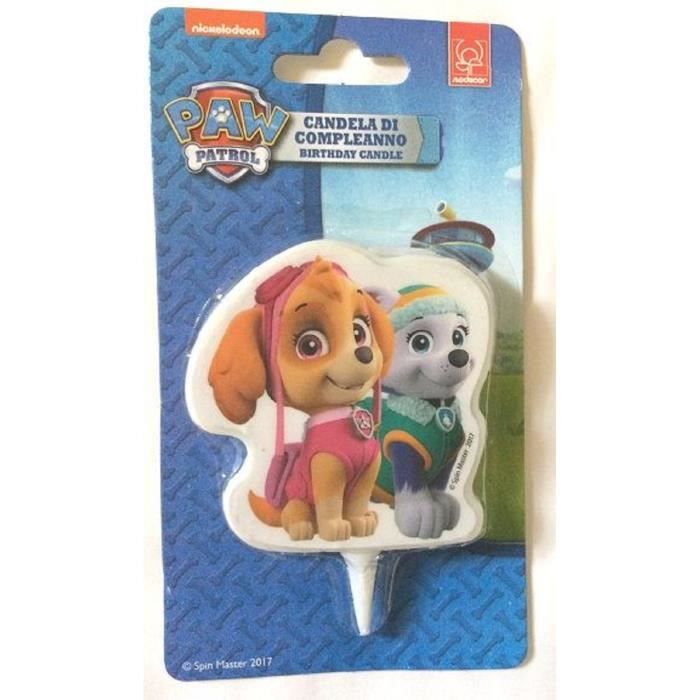 Bougie Anniversaire 2d Pat Patrouille Stella Et Everest Cdiscount Maison
