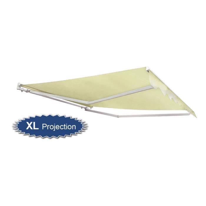 Store Banne Demi-Coffre Motorisé - Ivoire - 4m x 4m - Cdiscount Bricolage
