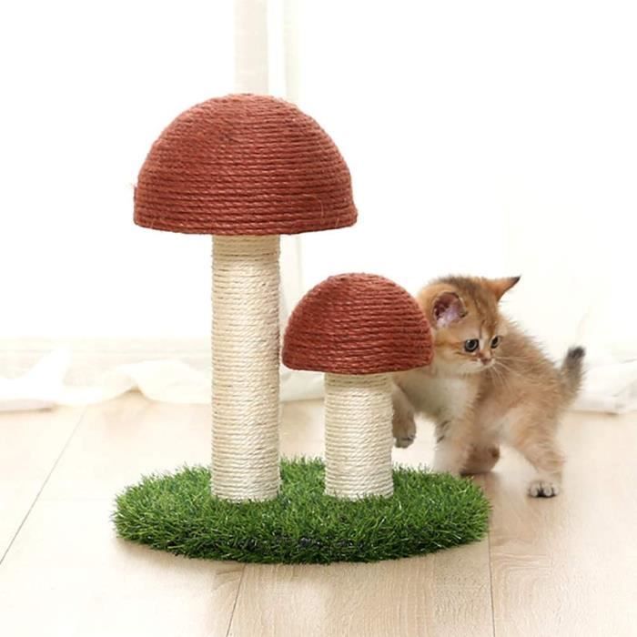 Rumocovo Arbre A Chat Cadre D Escalade Pour Chat Arbres A Chat Forme De Champignon Creatif Avec Corde En Sisal Pelouse Style 1 Cdiscount Animalerie