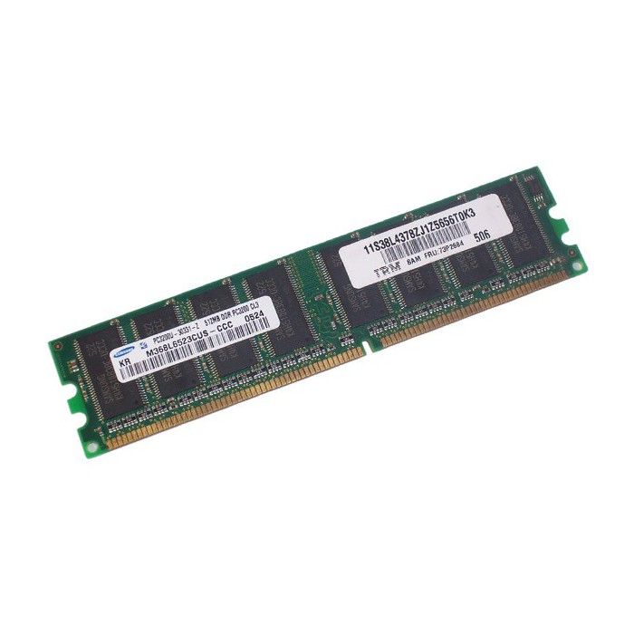 512Mo Ram Samsung M368L6523Cus-Ccc 184-Pin Ddr1 PC-3200U 400Mhz 1Rx8 Cl3