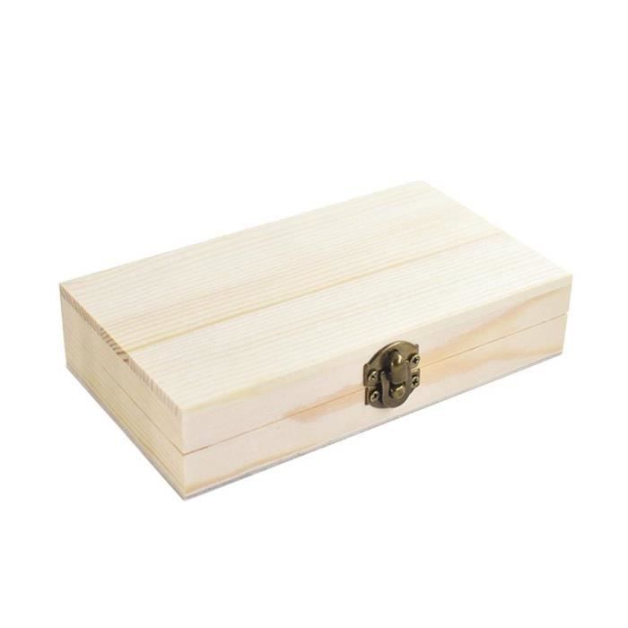 Coffret En Bois Coffre De Rangement Creative Deco Petite Boite De Rangement En Bois Non Peint Caisse Avec Fermoir Parfai Achat Vente Boite De Rangement Coffret En Bois Coffre De Cdiscount