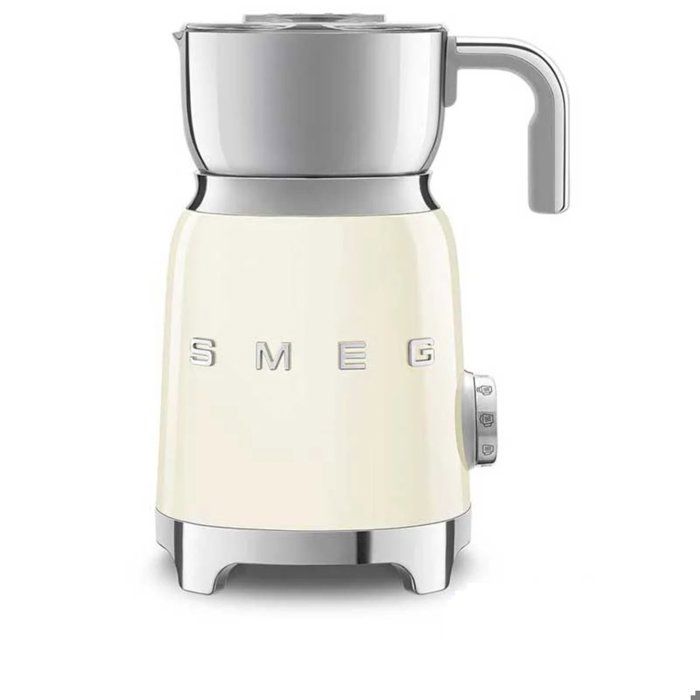 smeg - émulsionneur à lait 500w 0.6l crème - mff01creu