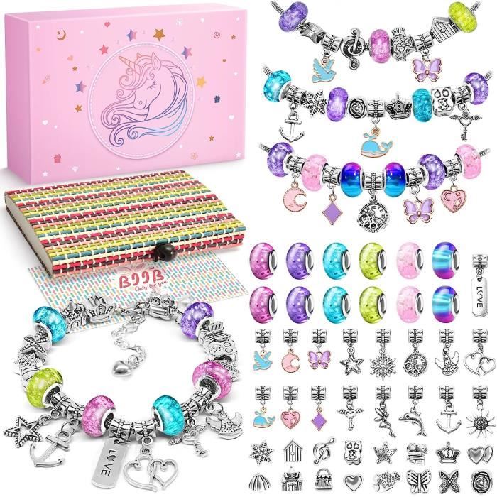 Zooi Cadeau Fille 6 7 8 9 10 11 12 Ans, Idee Cadeau Ado Fille, Jouet Fille  3 4 5 6 7 8 9 10 Ans, Bijoux Enfants Fille, Bracelet Fille, Breloques Creat