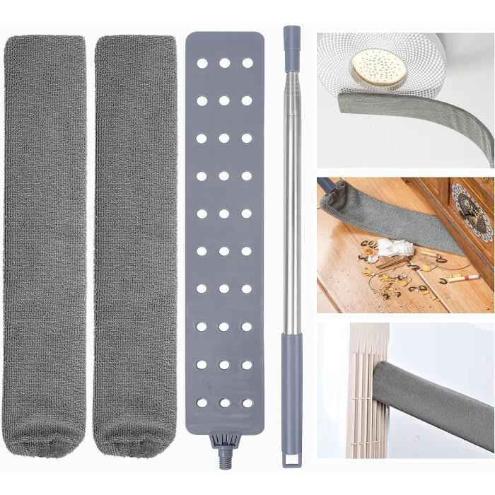 Plumeau Telescopique Brosse à Poussière de Chevet Nettoyeur de Plumeau Telescopique Brosse à Poussière de Chevet Nettoyeur de