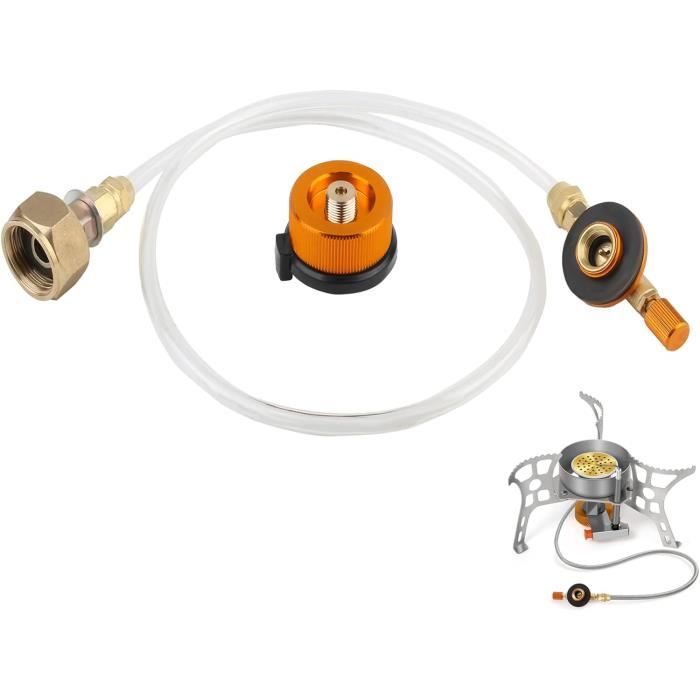 Omuik Adaptateur Cartouche De Gaz Vert Et Orange - Kit Pour Camping Et Barbecue