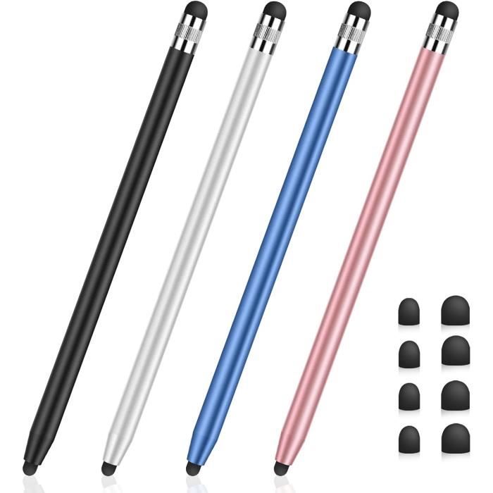 Stylet Tactile AULEEP Pour écrans Tactiles - Paquet De 2 Avec Embouts En Nanofibre, Compatible Téléphones, Tablettes, IPad