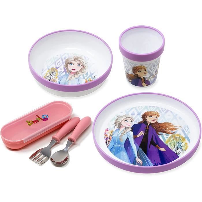 Damaloo Coffret Repas La Reine des Neiges avec Vaisselle et Couverts ...