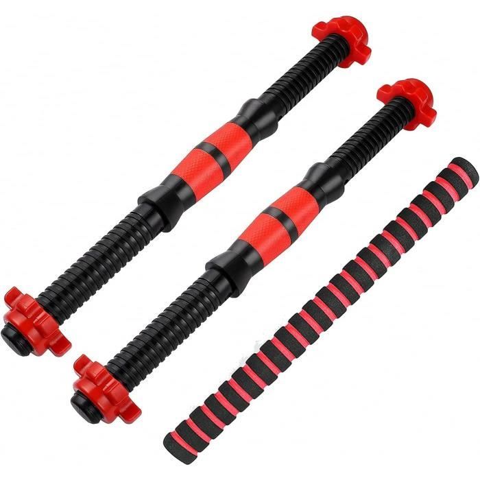 Lot De 2 Barres D’haltères Olympiques Gold’s Gym – 20 Pouces – Chromées