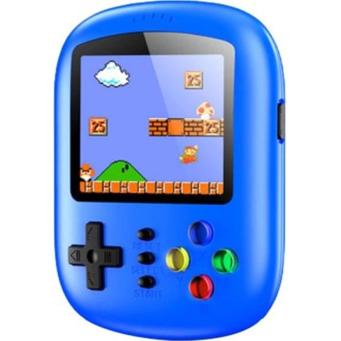 Console de jeux enfant portable retro mini 3 pouces petit jouet electronique game - 620 jeux classiques - Meilleur Cadeau -Bleu