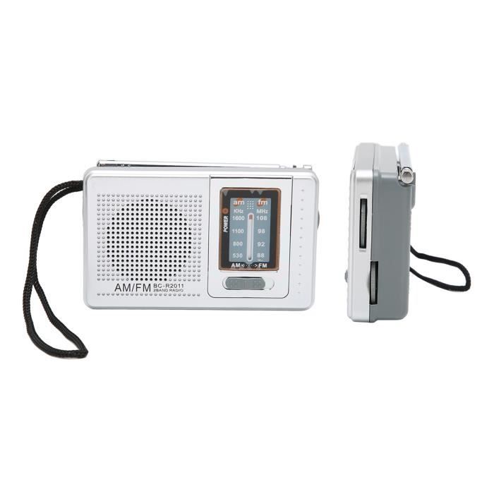 Radio De Poche Portable AM FM Rechargeable Avec Casque - Écran LCD, Mémoire, Son HD - Idéale Voyage