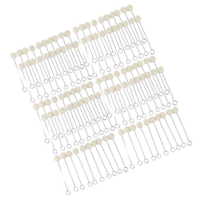 Lot De 100 Applicateurs En Laine Pour Teinture Cuir - Tampons Doux Pour Coloration Uniforme