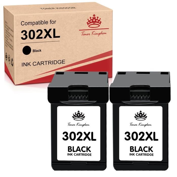 Cartouches D'encre Compatibles HP 302 XL - Pour Imprimantes DeskJet 3635, 3636, 3637, 3639, ENVY, OfficeJet - Pack Multicolore