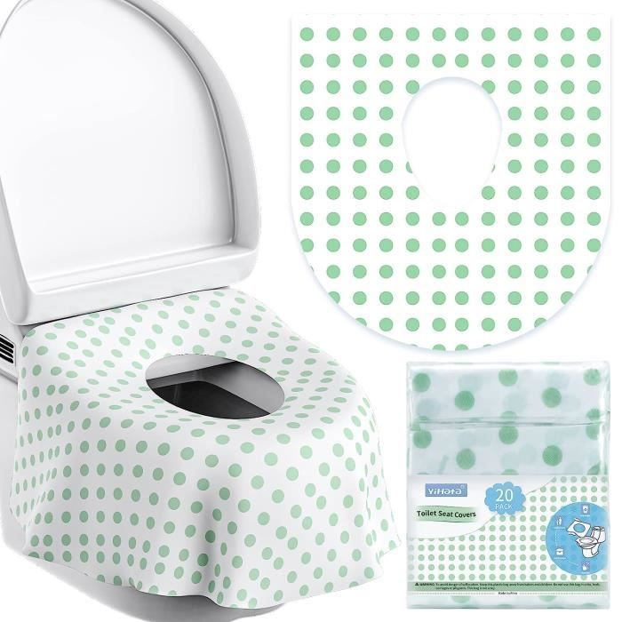 Lot De 2 X 50 Housses De Siège De Toilette Jetables Et étanches - Protection Hygiénique Pour Voyages, Hôtels, Bureaux