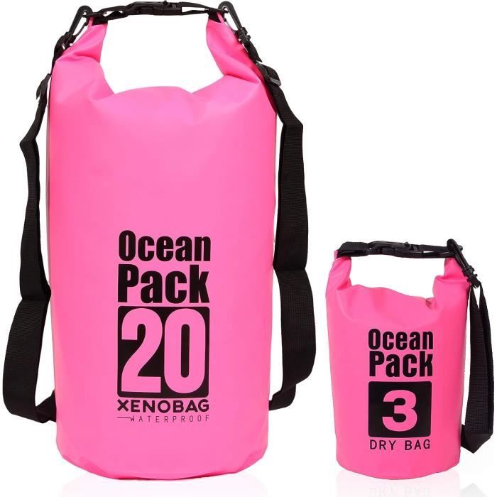 Nava Performance 20L 20 litres Capacité Drybag Dry Sac à Dos avec Rucksack Sac Straps - Noir - Unisexe