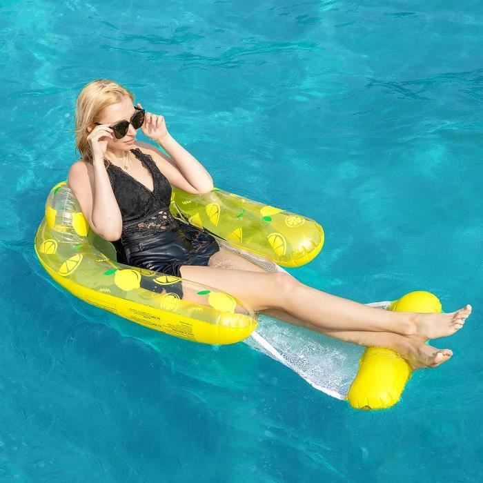 Fauteuil Flottant Paresseux Pour Piscine - Hamac Gonflable, Siège Flotteur, Idéal Détente été