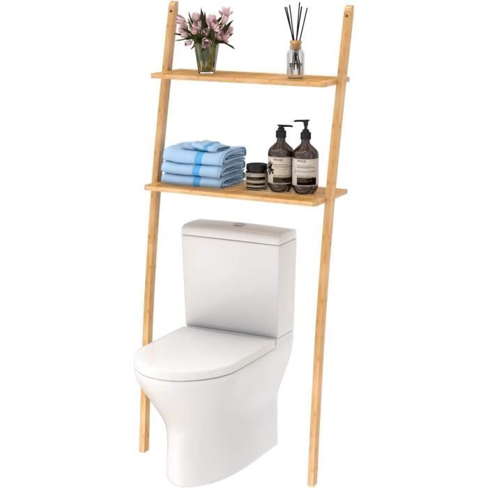 EUGAD Meuble WC, Meuble Machine à Laver, Meuble Dessus WC, Meuble Toilettes WC Rangement