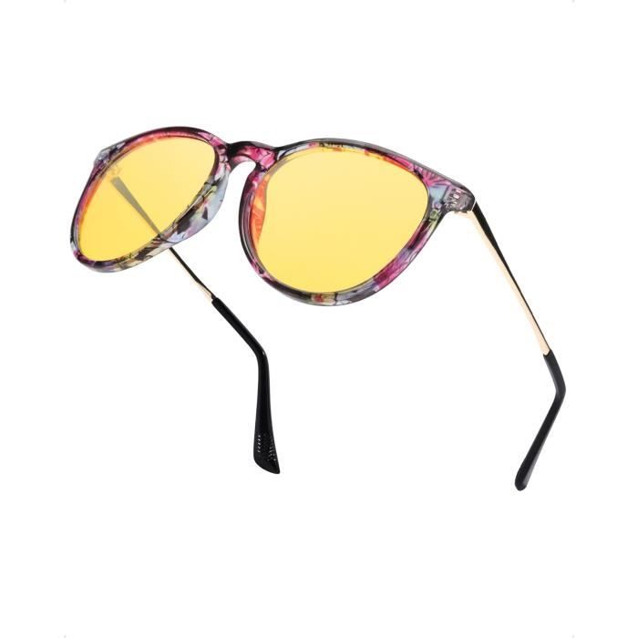 Lunettes De Soleil Hommes Edibazzar - Verres Polarisés, Monture Rouge, Style élégant