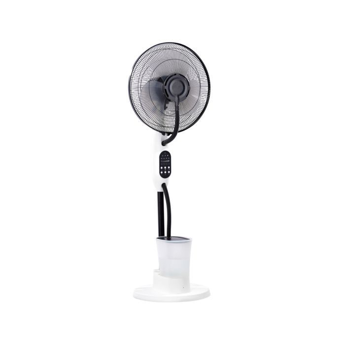 Ventilateur Brumisateur Silencieux et Oscillant - 75W - Blanc 40cm - 3 Vitesses - VOLTMAN - Voltman