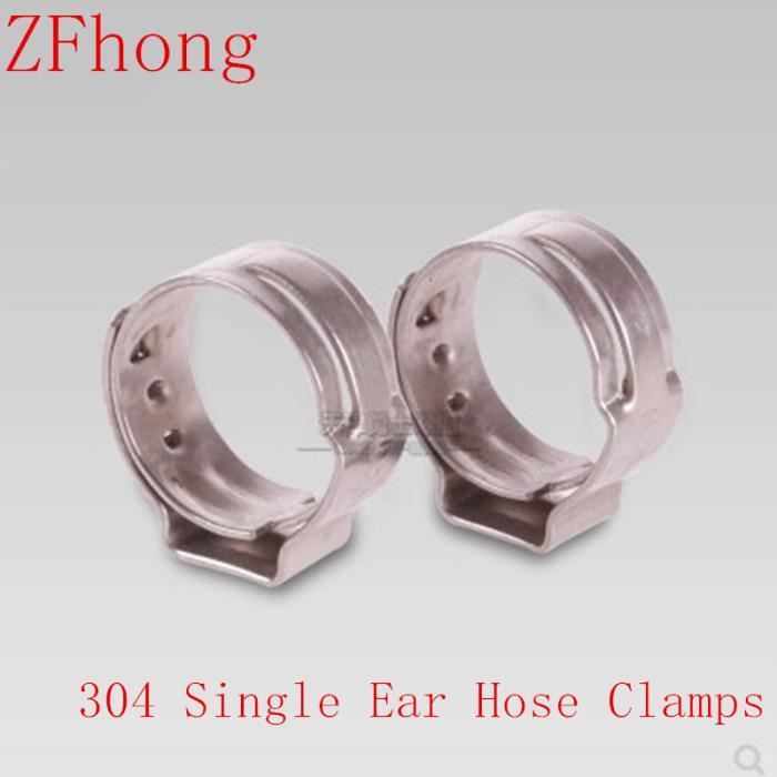 Assortiment De 130 Colliers De Serrage (sans Rampe) à Oreille Unique - Acier Inoxydable, Diamètres 7 à 21 Mm