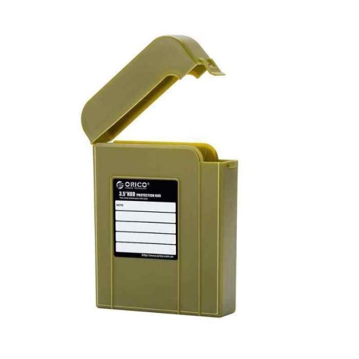 Étui Disque Dur 3.5" KIWIFOTOS - Anti-choc, étanche - Rangeable à Plat Ou Debout - Avec Autocollants