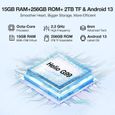 Doogee Smini Smartphone Robuste 15Go + 256Go Helio G99 Caméra 50MP 4.3'' 3000mAh GPS NFC Double SIM 4G - Violet-1