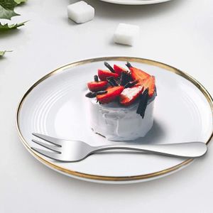 12 Mini Fourchettes En Acier Inoxydable Mayish - Pour Fruits, Gâteaux, Apéritifs