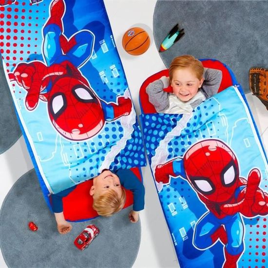 SPIDERMAN Lit junior ReadyBed - lit gonflable pour enfants avec sac de  couchage intégré pas cher 
