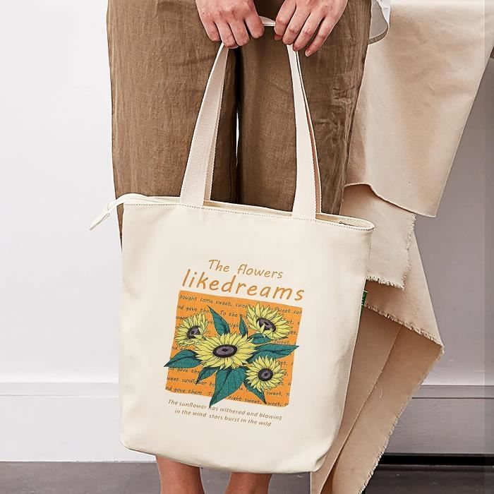 Sac Tote Bag Ecologique Grand Sacs De Courses Pour Femme Sac