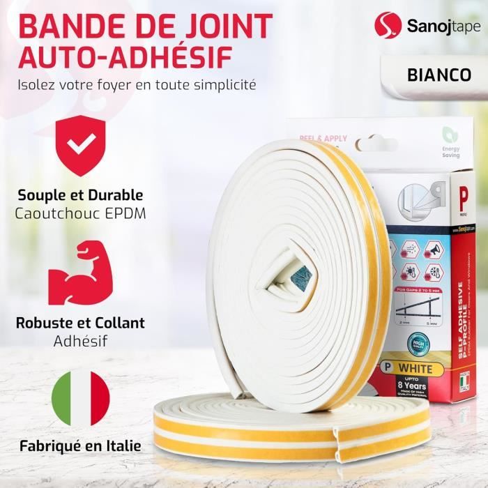 Bande de joint double adhésive pour jointure de membrane