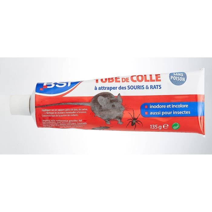 BSI Tube de colle pour Souris et Rats (& Insectes) 135 g.