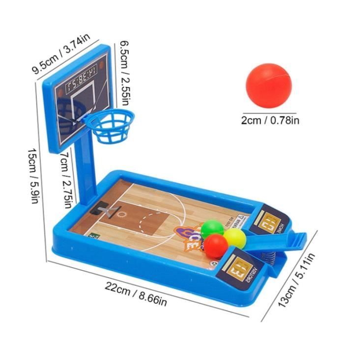 Mini-jeu interactif de table de jouet de basket-ball de jeu de basket-ball  de doigt pour 2 personnes 