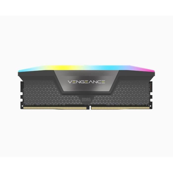 Mémoire RAM - CORSAIR - Vengeance RGB DDR5 - 32GB 2x16GB DIMM