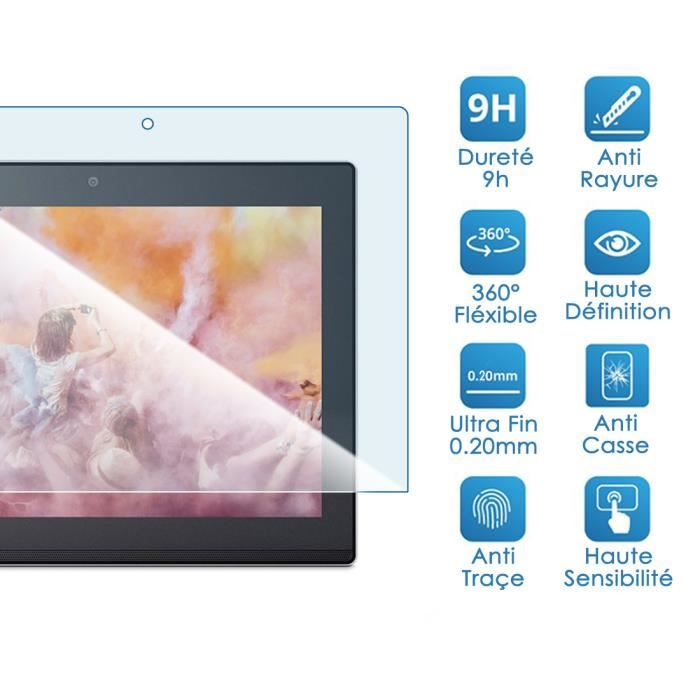 Verre trempé Lenovo Smart Tab M10 10.1 sur