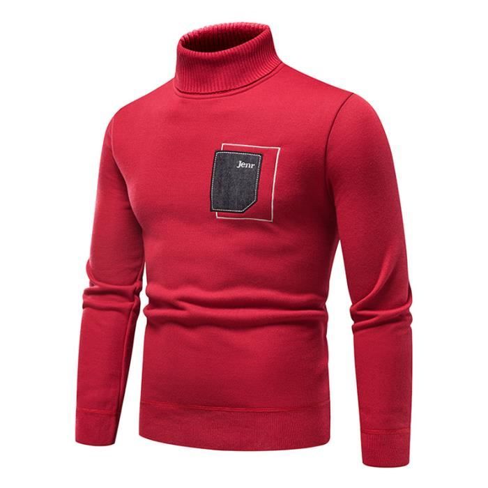 Pull Col Roulé Homme Oanviso – Doublure Polaire, Coupe Ajustée, Chaud Pour Automne/hiver - 4