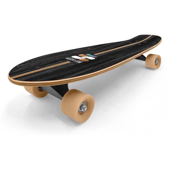 Fisk HT-891579 Skateboard Enfant Aluminium ABEC-7 - Roues Polyuréthane Noir