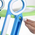 Reducteur de WC Pliable et Réglable Siège de Toilette Enfant Bébés Escalier Toilette avec Échelle Marche Bleu et Vert-2