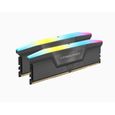 Mémoire RAM - CORSAIR - Vengeance RGB DDR5 - 32GB 2x16GB DIMM - 6000 MHz - 1,40V - Gris (CMH32GX5M2B6000Z30K)-2