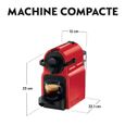 Machine à café KRUPS NESPRESSO INISSIA Rouge Cafetière à capsules Espresso YY1531FD-2